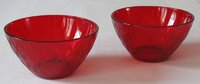 Gullaskruf, DELPHI ruby red dessert cup, Lennart Andersson