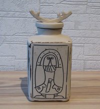 Art ceramic bottle from ERKKA AUERMAA / Salo, Finland