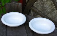 White colored Arabia FINEL enamel bowl 18,5 cm