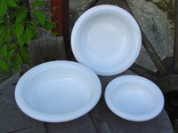 White colored Arabia FINEL enamel bowl 26,5 cm